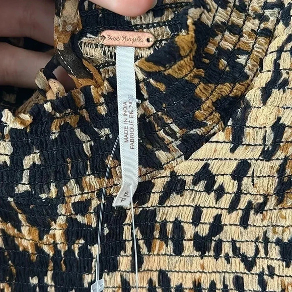 FREE PEOPLE | Roma Animal-Print Top - Picture 11 of 12